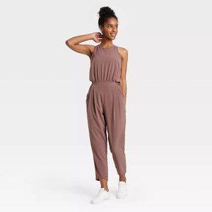 Women's Stretch Woven Sleeveless Jumpsuit - All in Motion